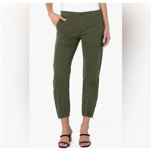 Liverpool Green Ankle Zip Pants Size 10